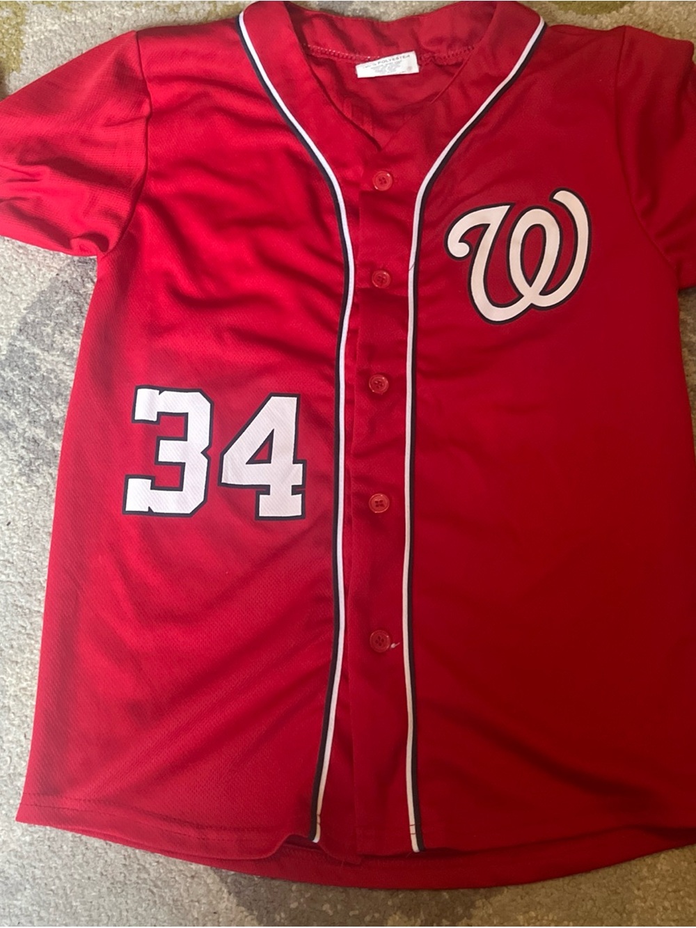 MLB Washington Nationals Baseball Jersey Harper 34